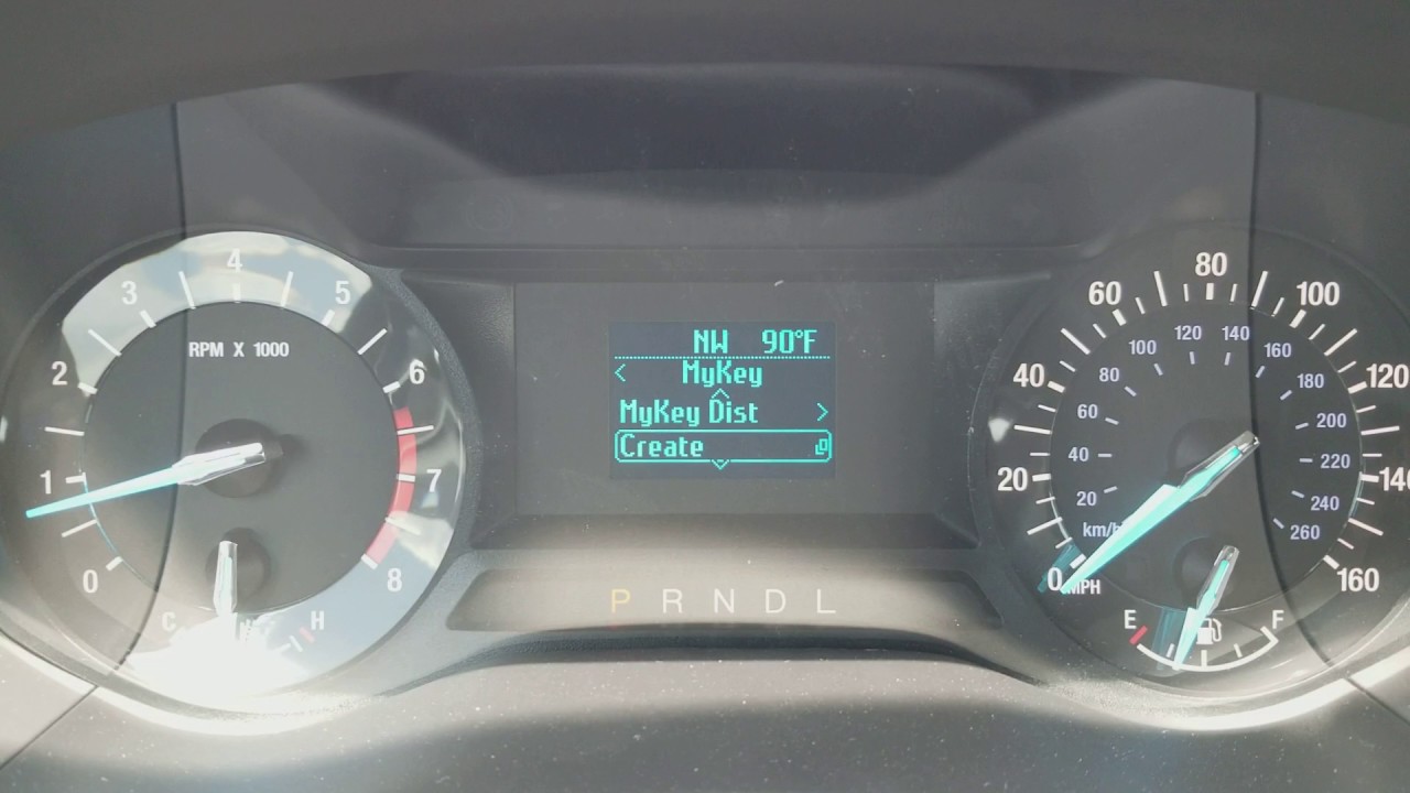 Byerly Ford 2017 Fusion MyKey Single Menu Screen Louisville, KY