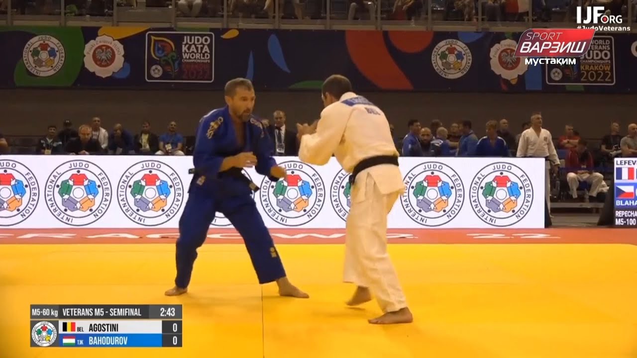 Ermanno AGOSTINI - Qutbuddin BAHODUROV, Semi-Final, -60KG M5, Krakow World Championships Veterans 22
