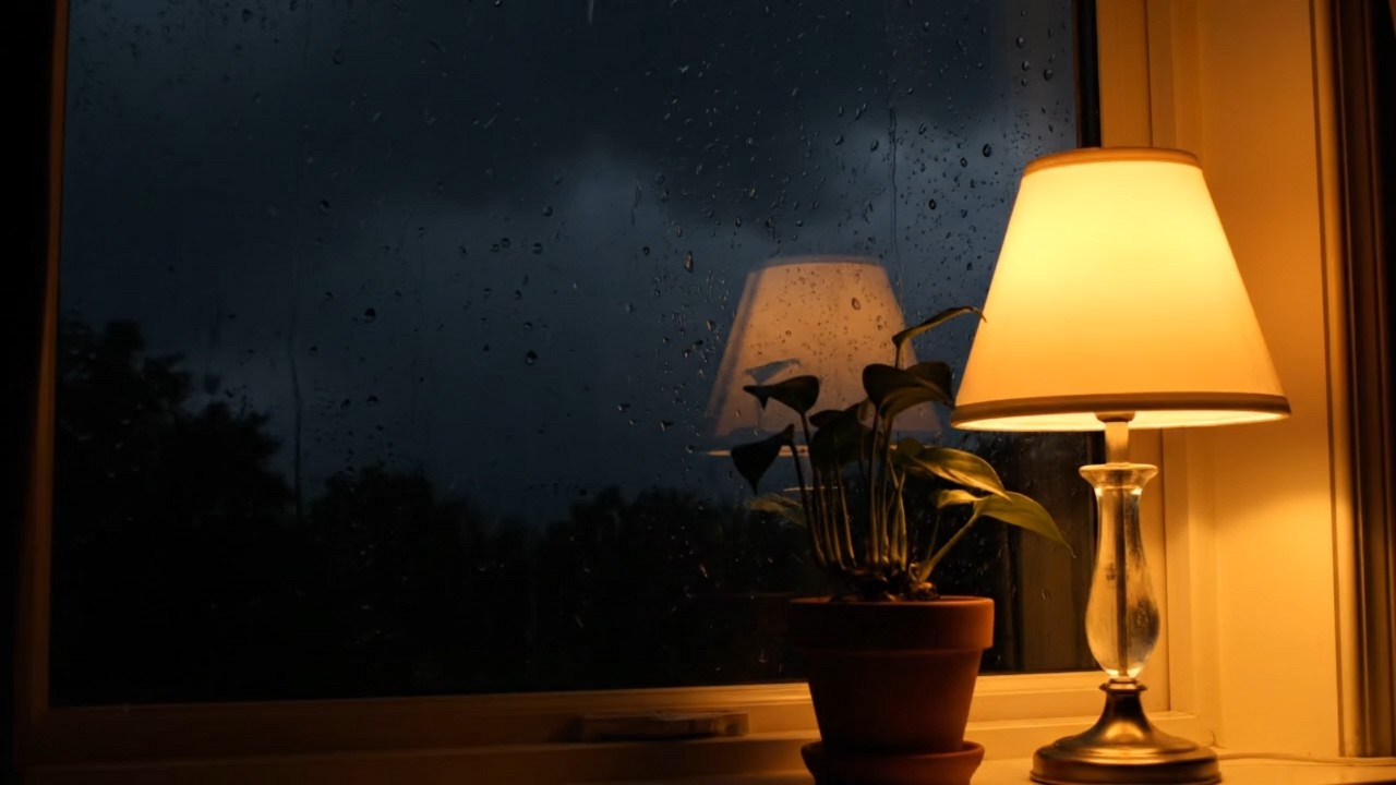 Fall Asleep Instantly to Gentle Rain & Distant Thunder | 1 Hour Sleep Sounds