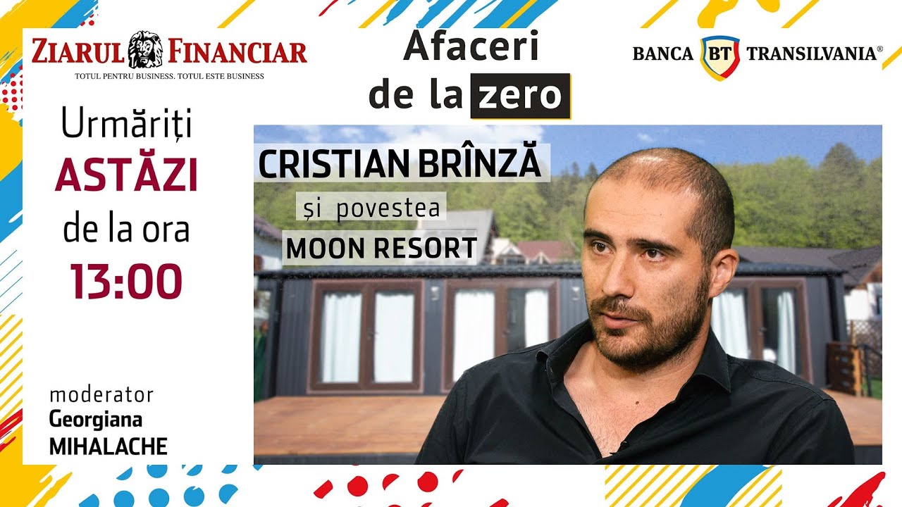 Afaceri de la zero. Cristian Brînză aşteaptă turişti în cele cinci case mobile Moon Resort, Buşteni