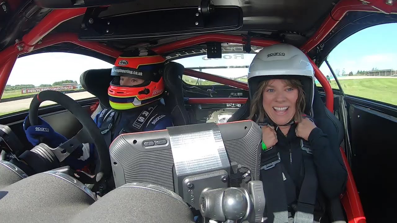 Amateur Racing Driver Takes Wife on Passenger Laps of Knockhill Racing Circuit