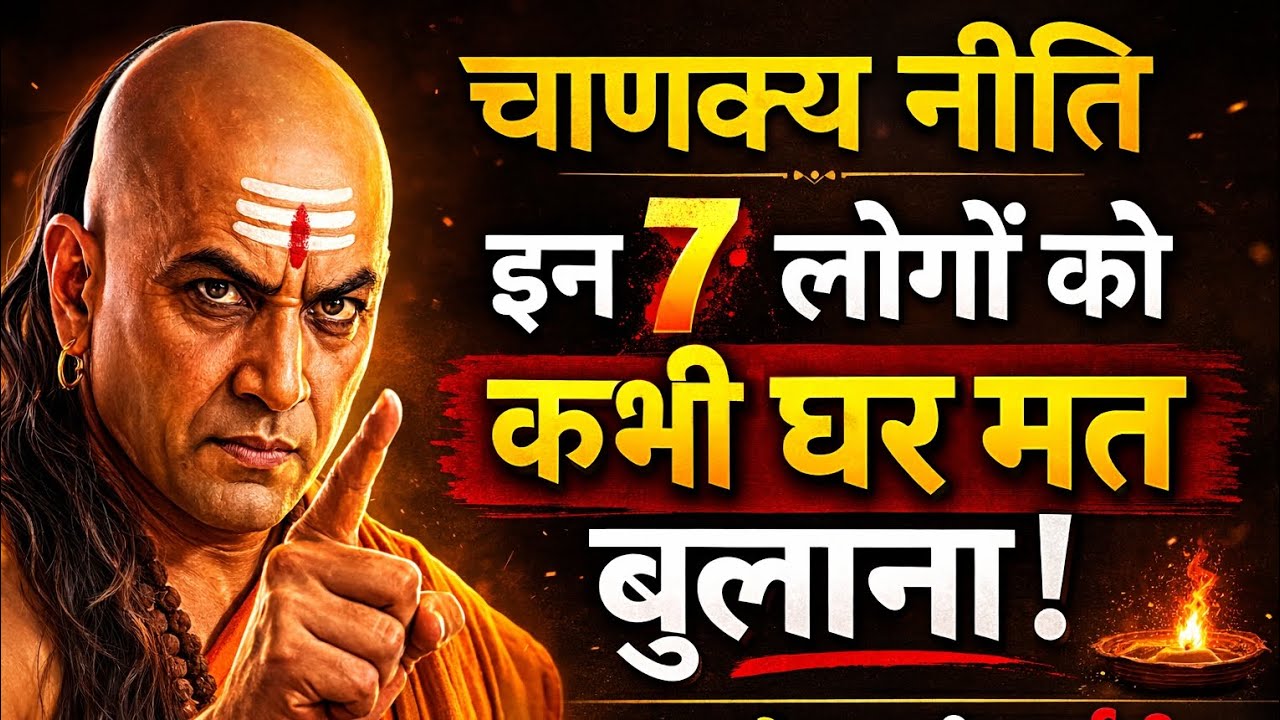 चाणक्य नीति: इन 7 लोगों को कभी घर मत बुलाना | वरना बर्बादी तय