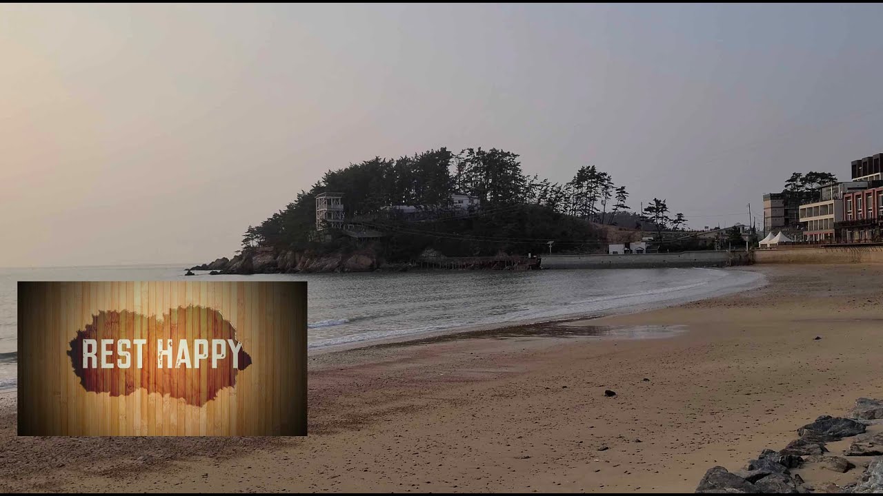 쉼허브 resthappy, Beautiful calm music, soothing morning music, ocean waves