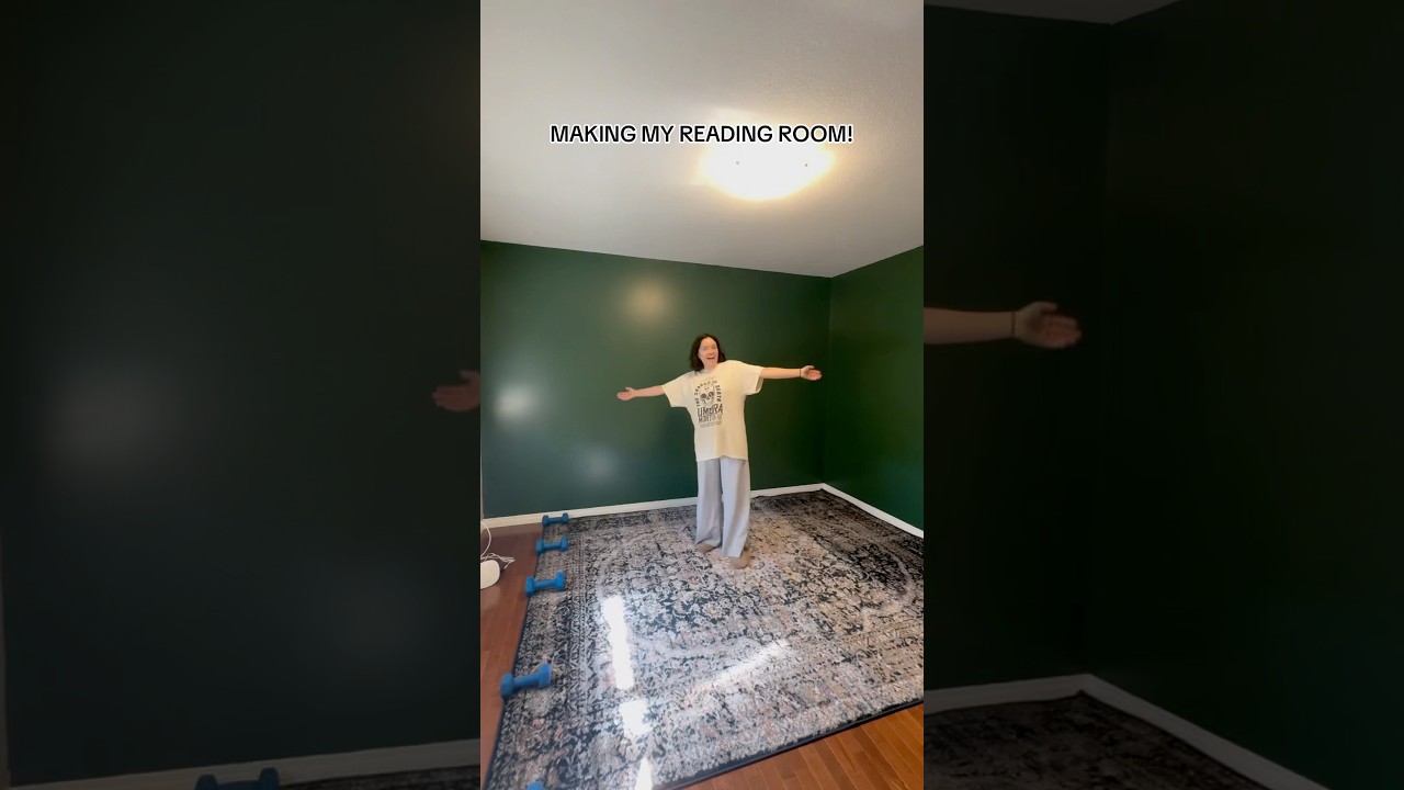 Making my reading room vlog!!! 📚 #booktuber