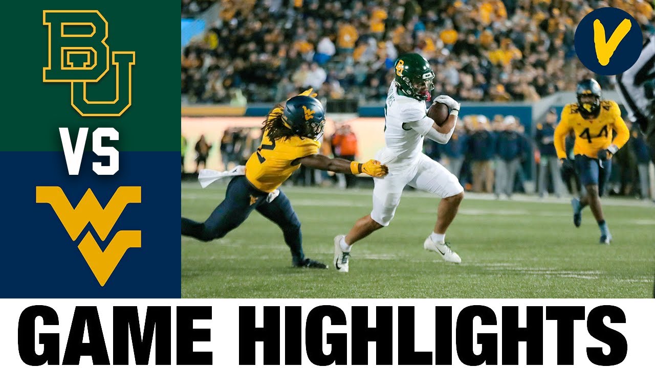 Baylor vs West Virginia | 2022 College Football Highlights