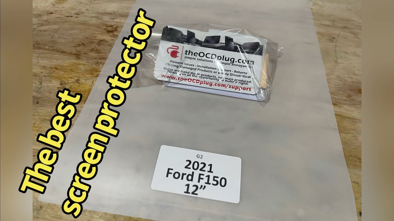 The OCD plug screen protector install on my 2023 F150 Platinum