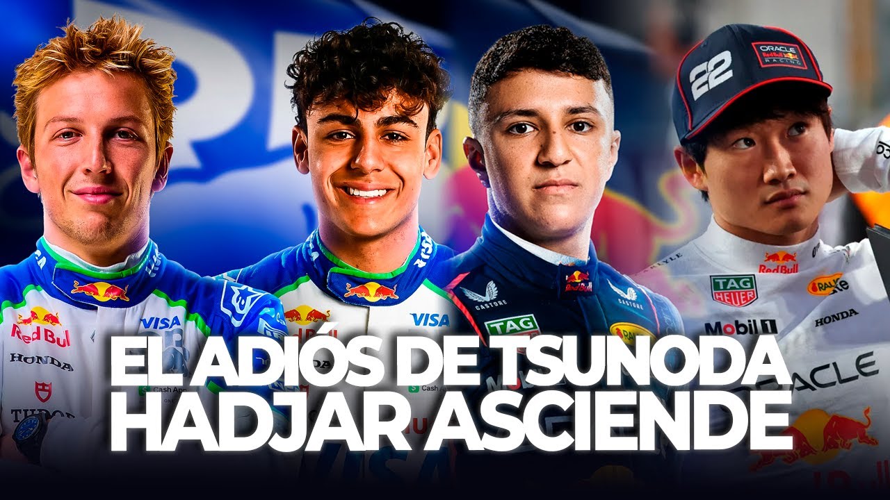 EL ADIÓS DE TSUNODA: HADJAR SUBE RED BULL Y LINDBLAD A RACING BULLS