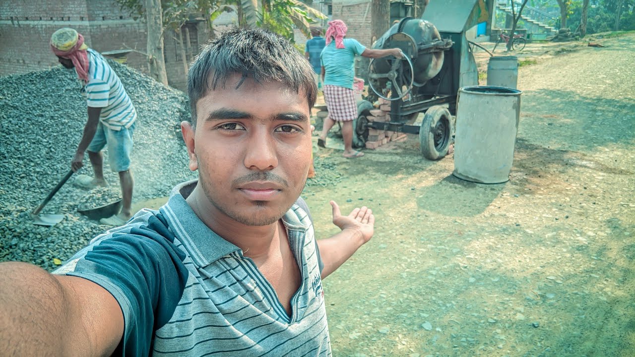 কাজের সাইডে আজ ঢালাই হচ্ছে 😉।