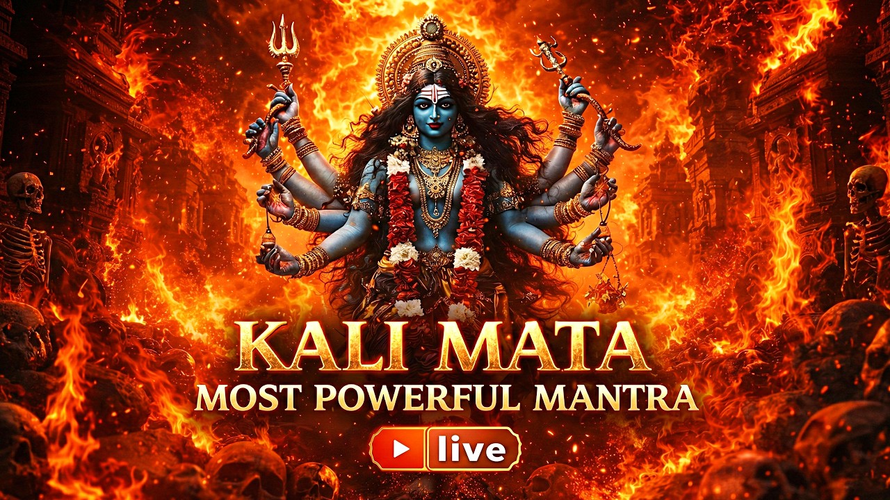 Maa Kali Mantra Chant 🔴 Live | ॐ क्रीं कालिकायै नमः | Powerful Kaali Mata Mantra | Brahmaswar