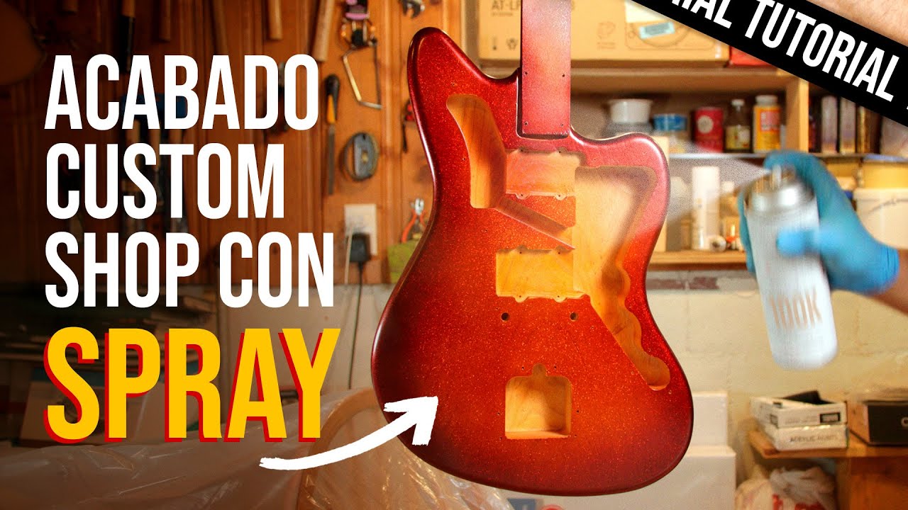 CÓMO PINTAR una guitarra con SPRAY / Custom shop SPARKLE / GLITTER / TUTORIAL / EP 28