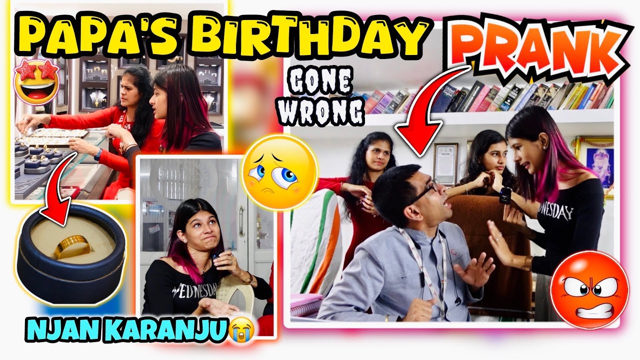 🎂PAPA’S BIRTHDAY PRANK & SURPRISE🥳🎁 | last njan KARANJU😭 | thejathangu😉
