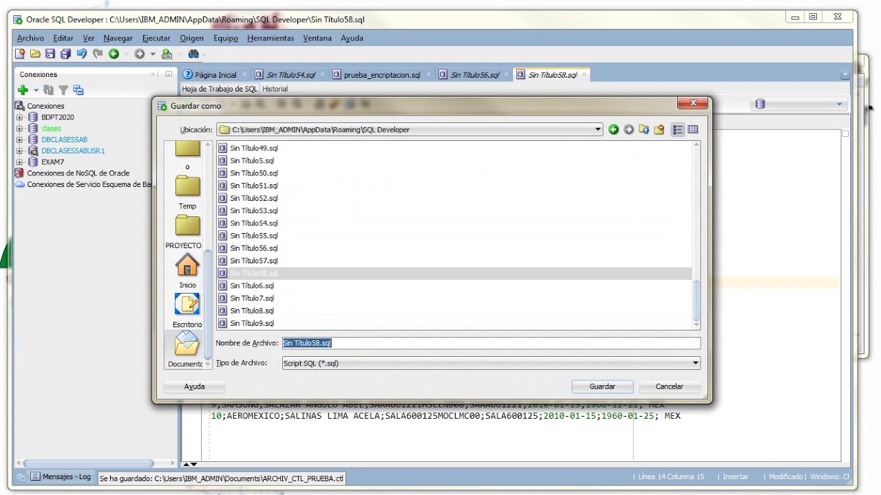 Carga de Información con SQL*Loader
