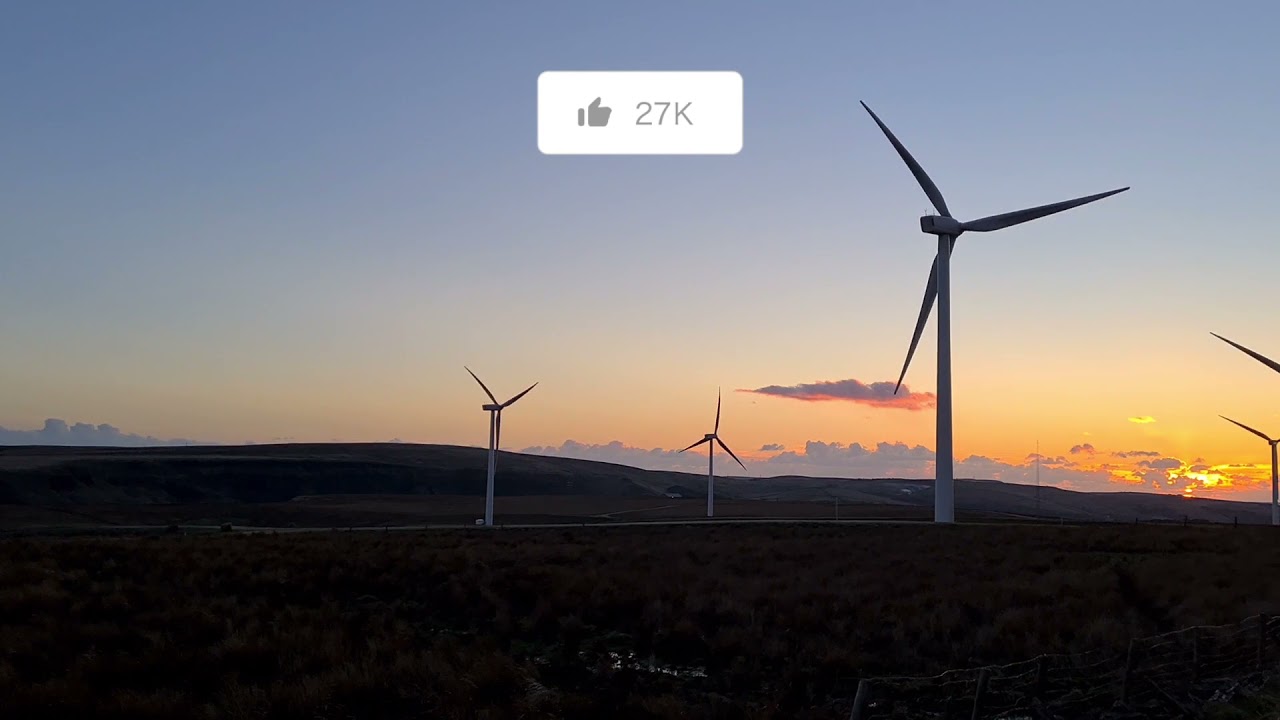 Wind Turbine Views l Wind Farm l Sunset l Pendle UK l Mxn Pro