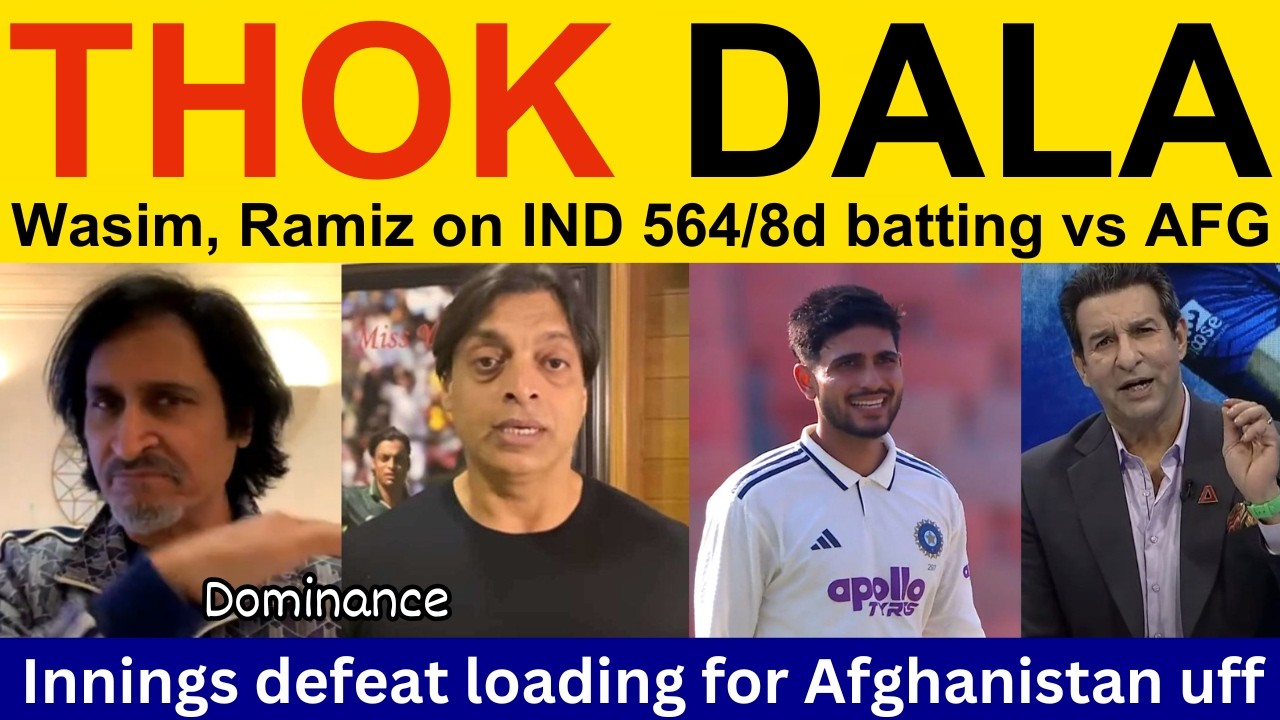 Shoaib Akhtar latest on India batting AFG poor bowling today | Pak Media, Ramiz Speaks on IND vs AFG