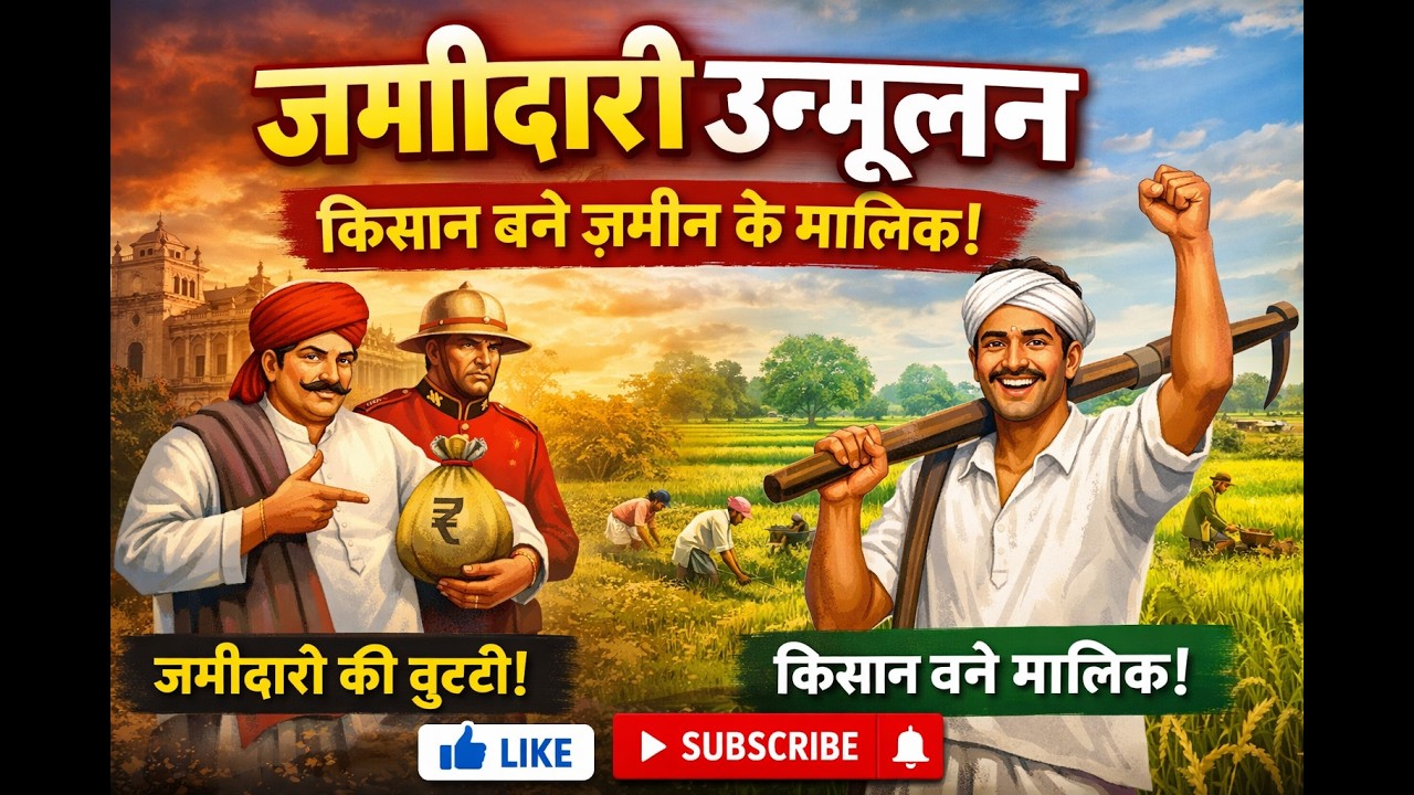 जमींदारी उन्मूलन Zamindari Abolition