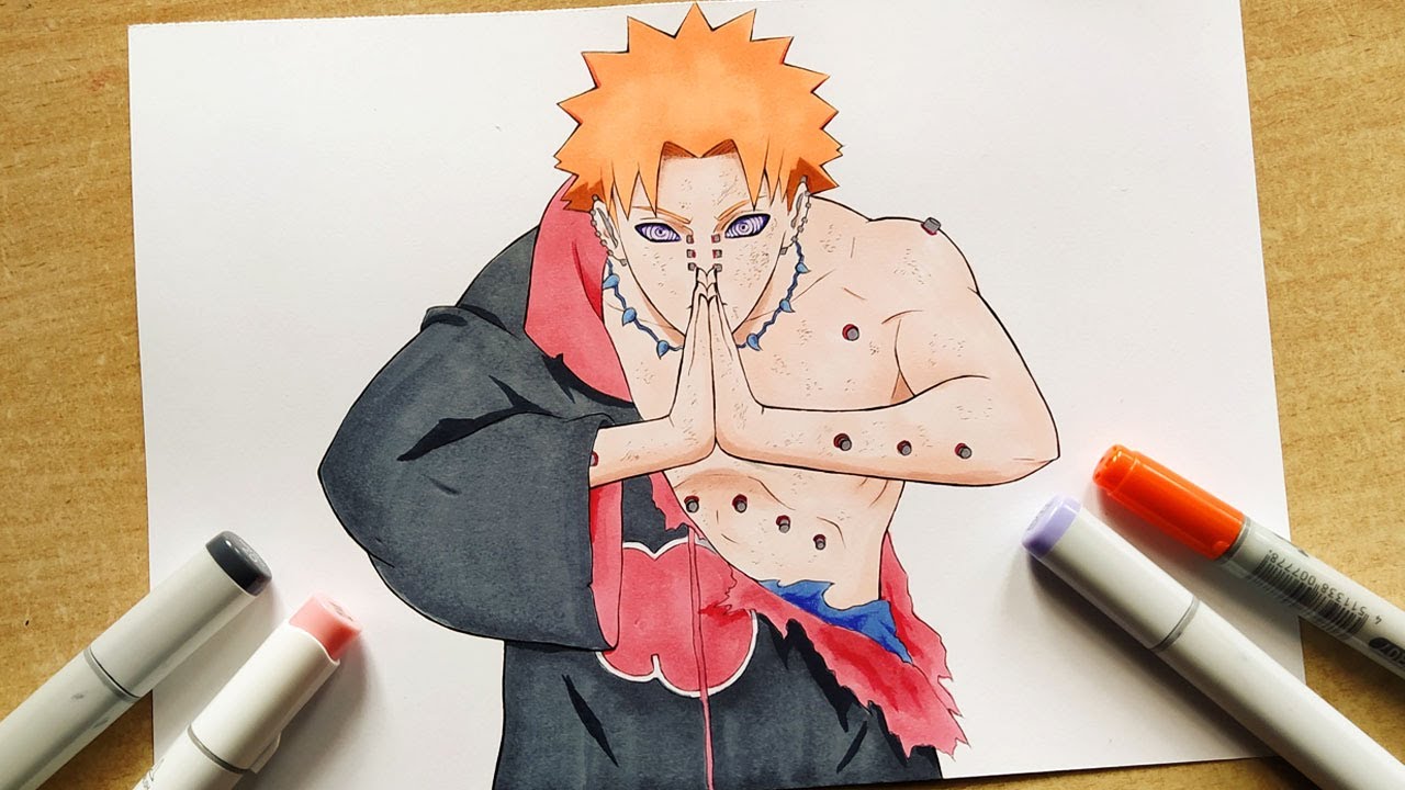 How to Draw Pain (Chibaku Tensei) - Naruto | Step By Step Tutorial