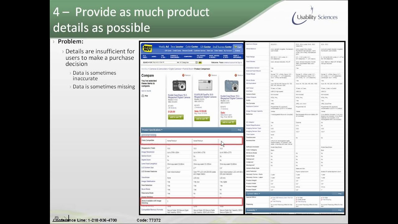 Product Comparison Page Best Practices