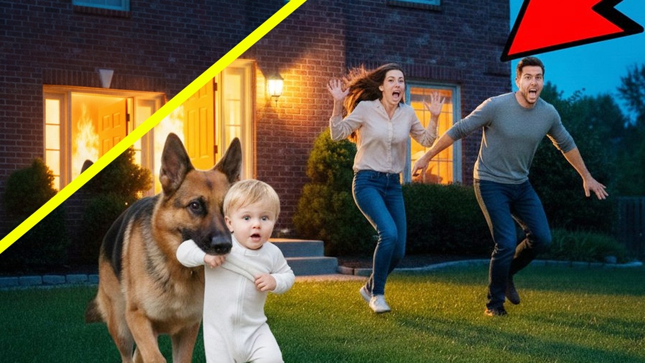 German Shepherd Pulled the Baby From the Nursery at 4AM—Seconds Later, the House Burst Into Flames