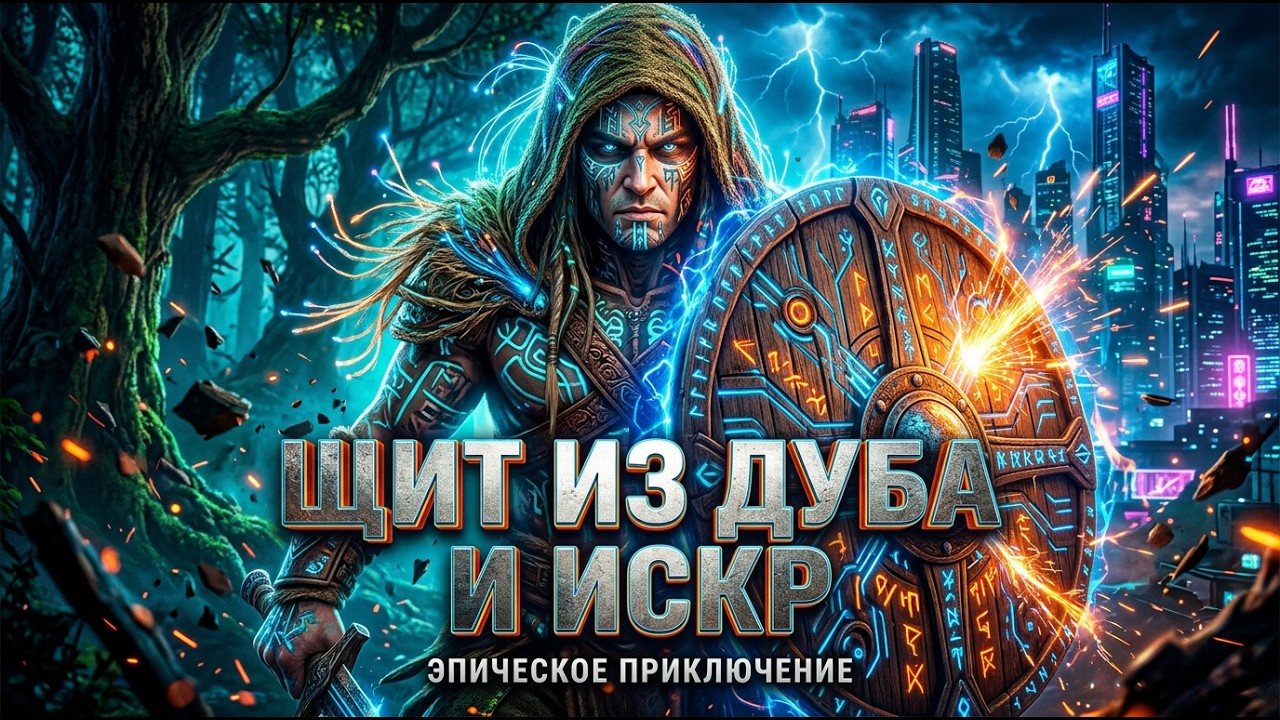 Щит из дуба и искр — Эпичный Кибер-Фолк & Боевая Музыка 🛡️⚡  #cyberfolk #викинги #epicmusic