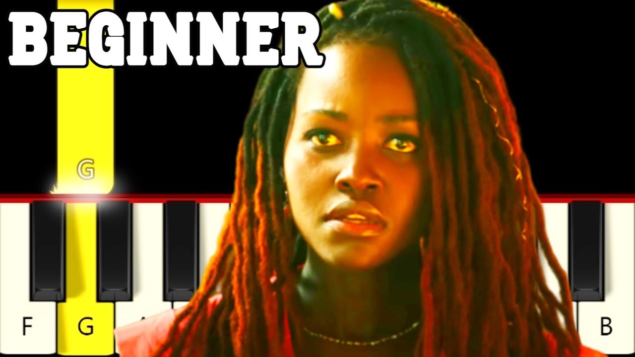 No Woman no Cry - Black Panther - Wakanda Forever theme - Very Easy Piano tutorial - Beginner