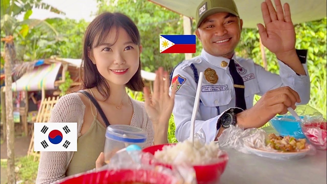 Enjoying Philippine street food with KIND FILIPINO GUY🇵🇭❤️🇰🇷 | Pares🍖