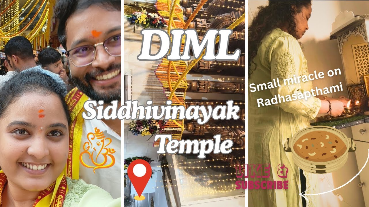 SIDDHIVINAYAK TEMPLE | MUMBAI | DIML | RADHASAPTHAMI POOJA | @moods_and_miles