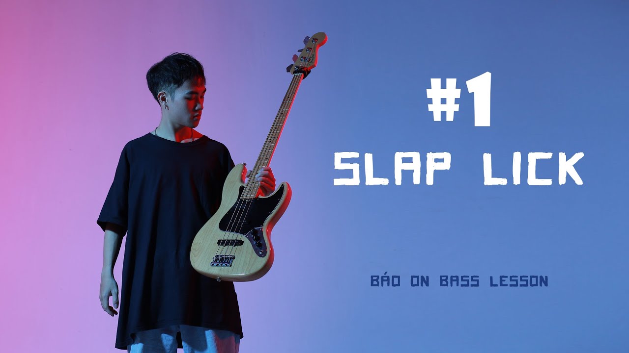 #1 Slap Bass Licks // Bao's Bass Lessons (tab) - C minor #bass #basslick #slap
