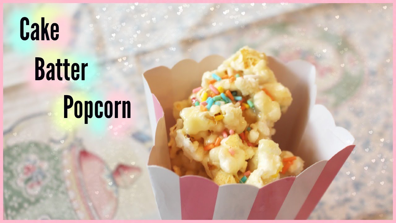 Cake Batter Popcorn Recipe