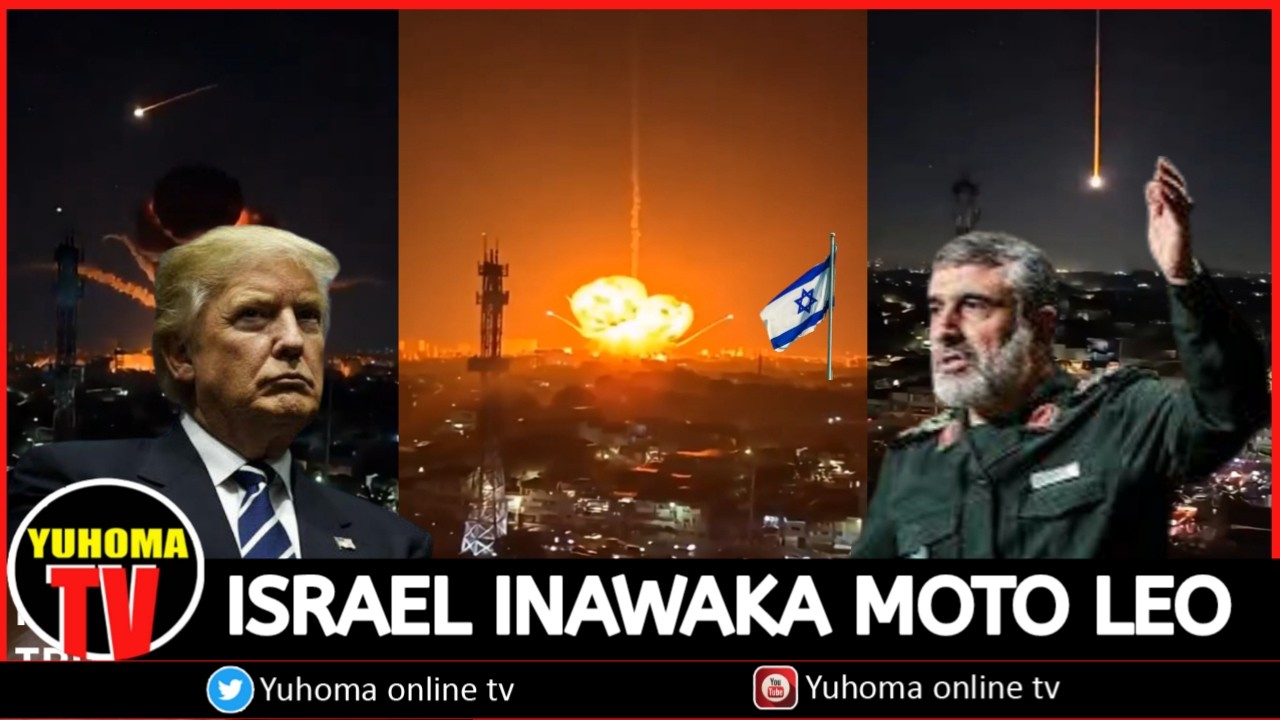 MOTO! IRAN YAISAMBARATISHA ISRAEL|MAKOMBORA MAZITO|TRUMP AOMBA MSAADA NATO.#iran #vita #makombora.