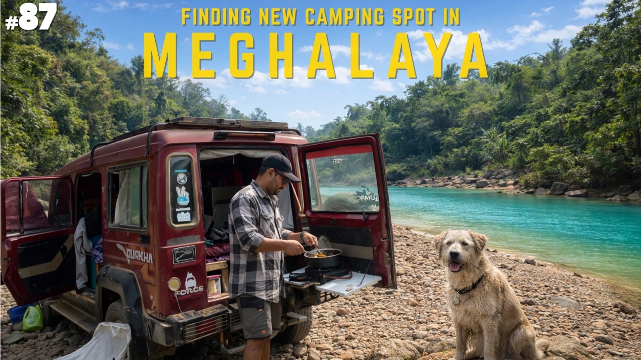 Found another camping spot next to Bangladesh in Meghalaya