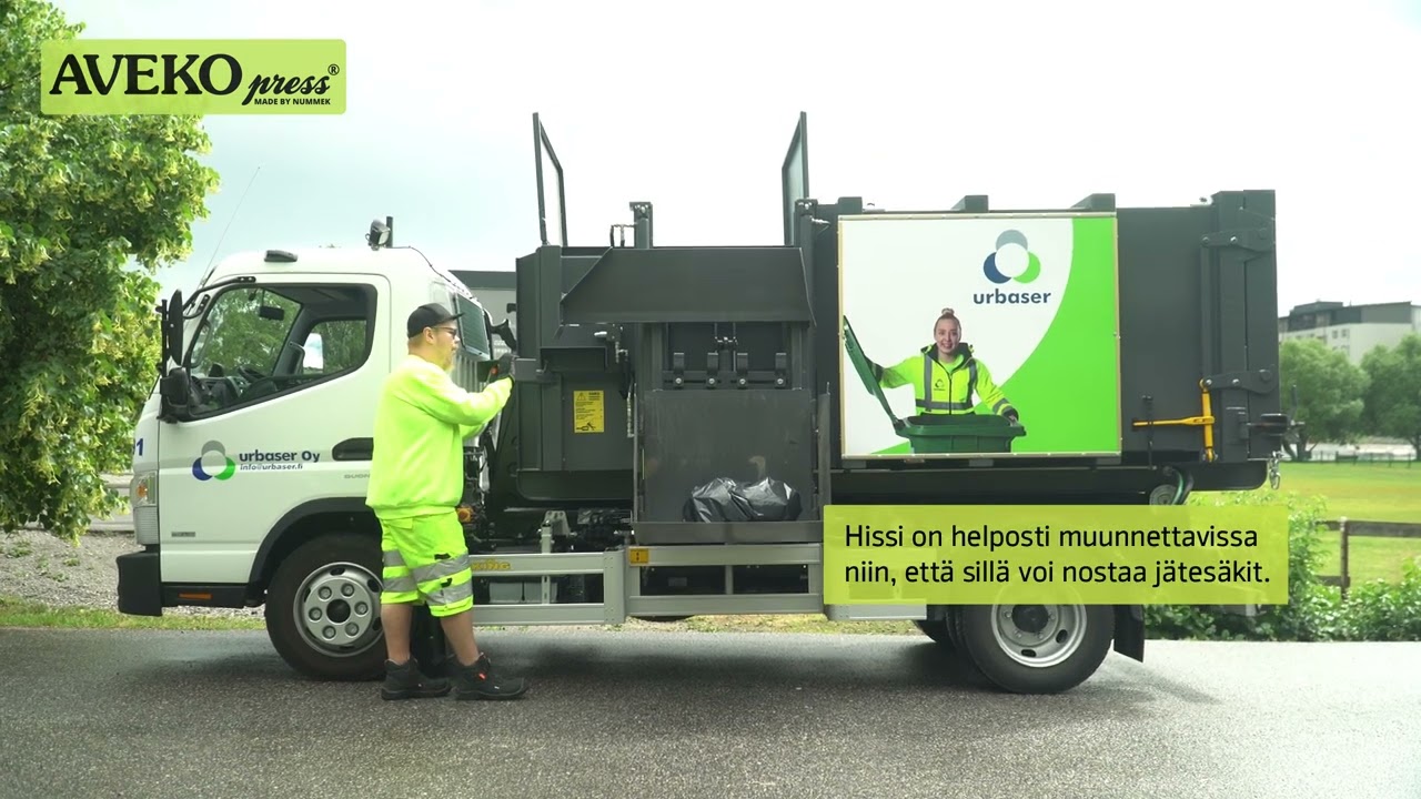 Aveko Press Mini Kuorma-autoon integroitava puristin