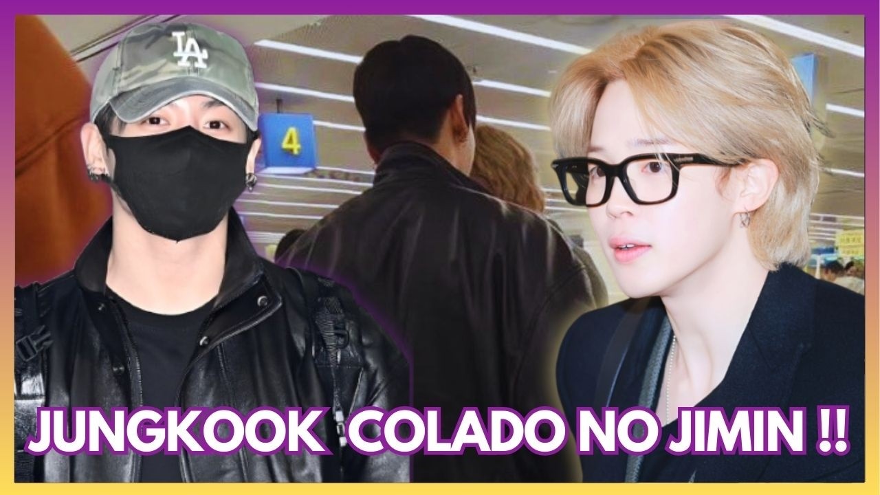 BTS VIAJA, JIKOOK JUNTOS E QUEM FOI ATRÁS FOI O JUNGKOOK? ADORO... 😍
