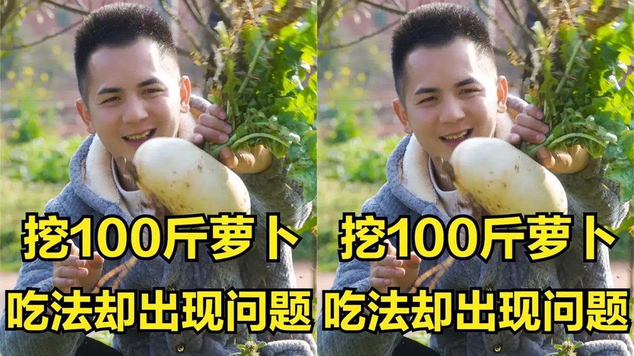 明抠抠挖100斤圆萝卜，怎么吃却产生分歧，还是得陈大姐的安排