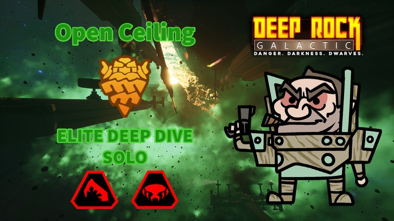 Deep Rock Galactic | Solo Elite Deep Dive (Open Ceiling) - Gunner [No Commentary]