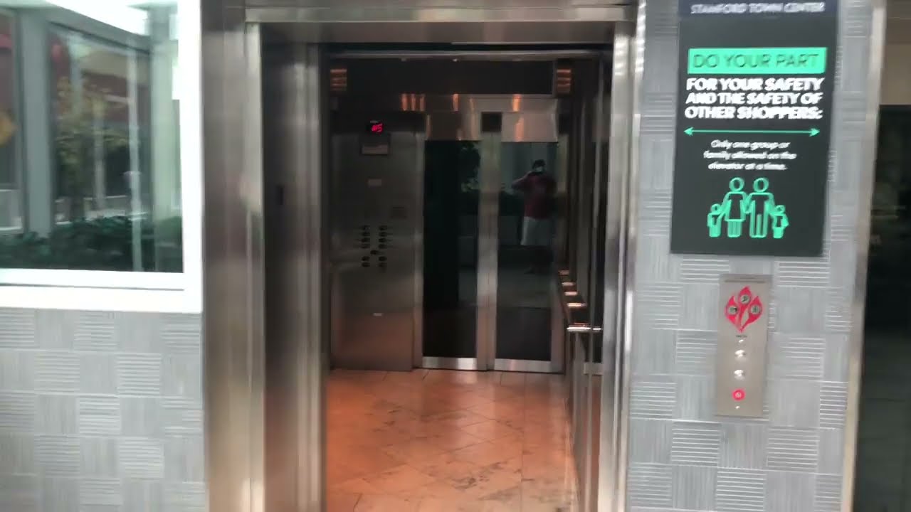 Very Impressive! Scenic Schindler Traction Elevator @ Stamford Town Center, Stamford CT