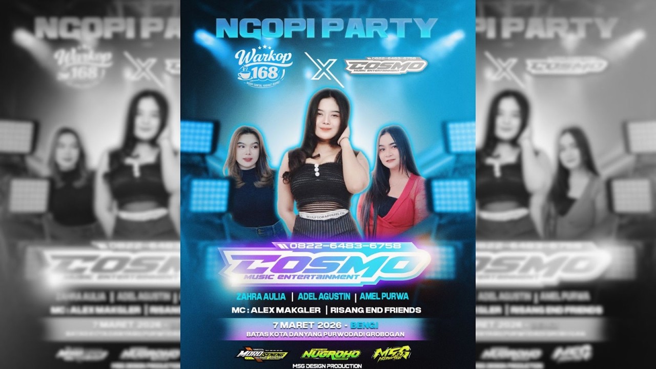 #LIVE COSMO MUSIC - WARKOP 168 - 7 MARET 2026 - MOROSENENG AUDIO & TIARA LIGHTING