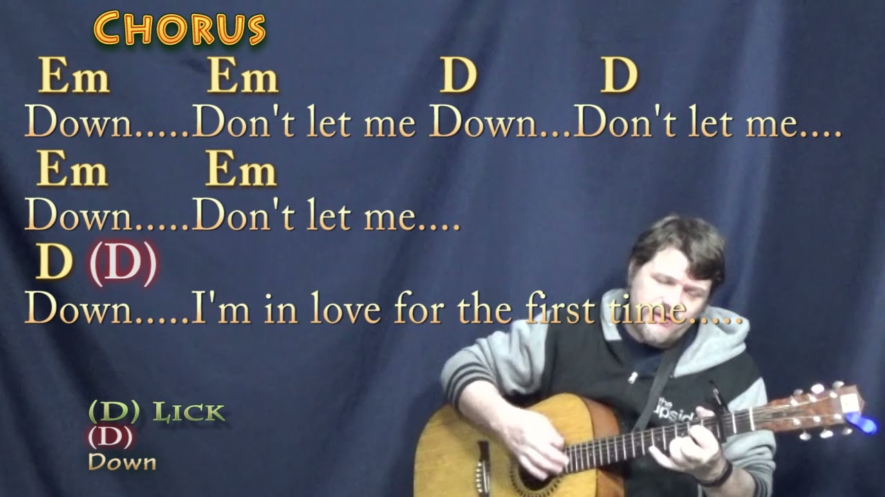 Don't Let Me Down (The Beatles) Guitar Cover Lesson with Chords/Lyrics - Capo 2nd Fret