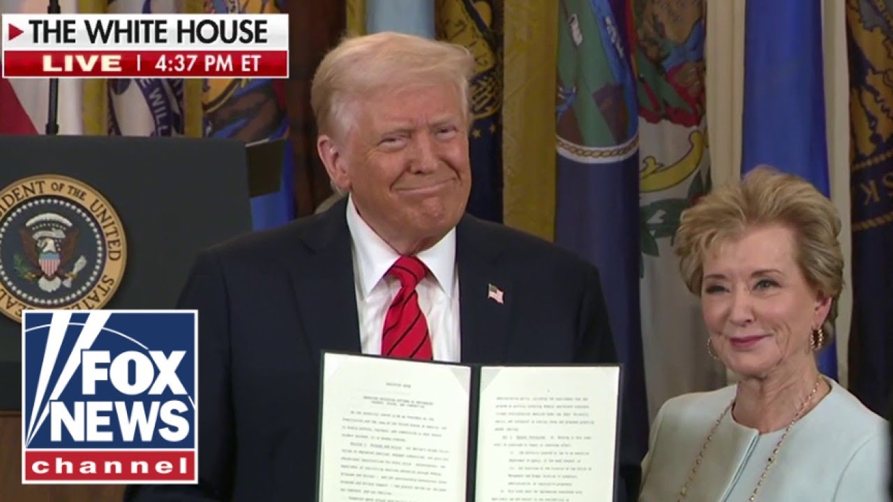 President Trump signs executive order to dismantle the Dept. of Education