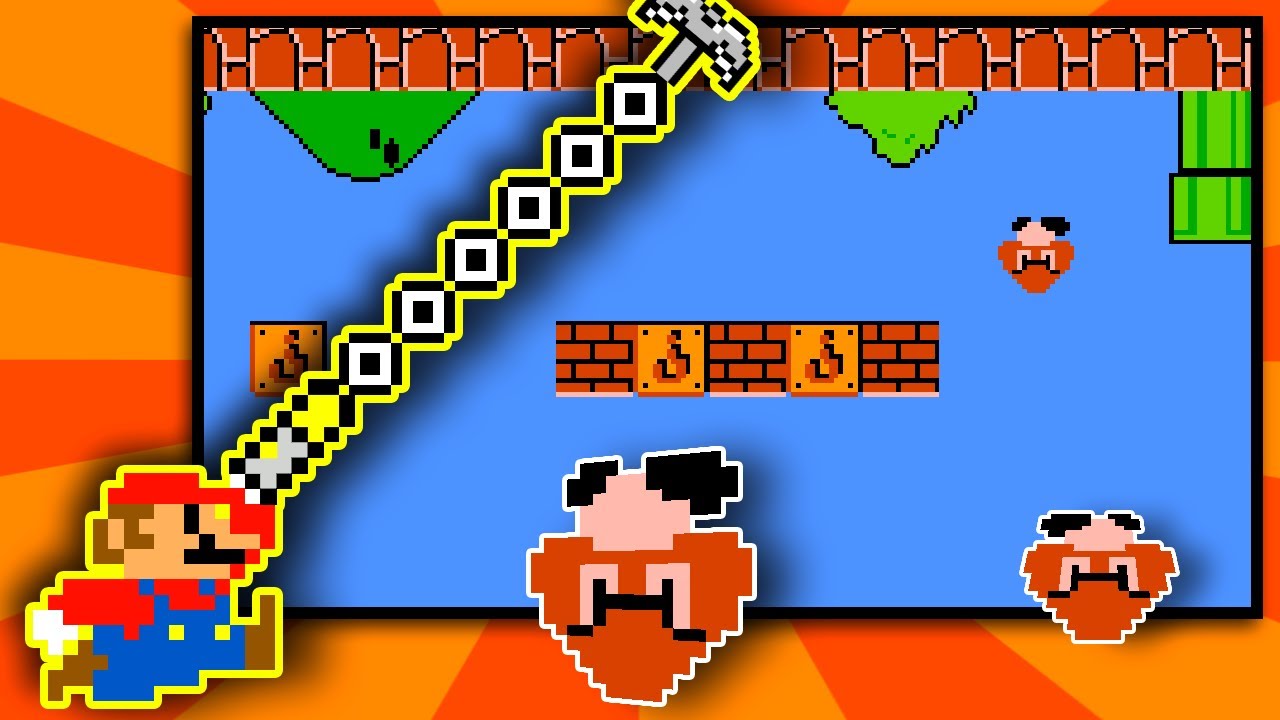 Super Mario Bros. Upside Down, but You Have a Grappling Hook! (Mari0)