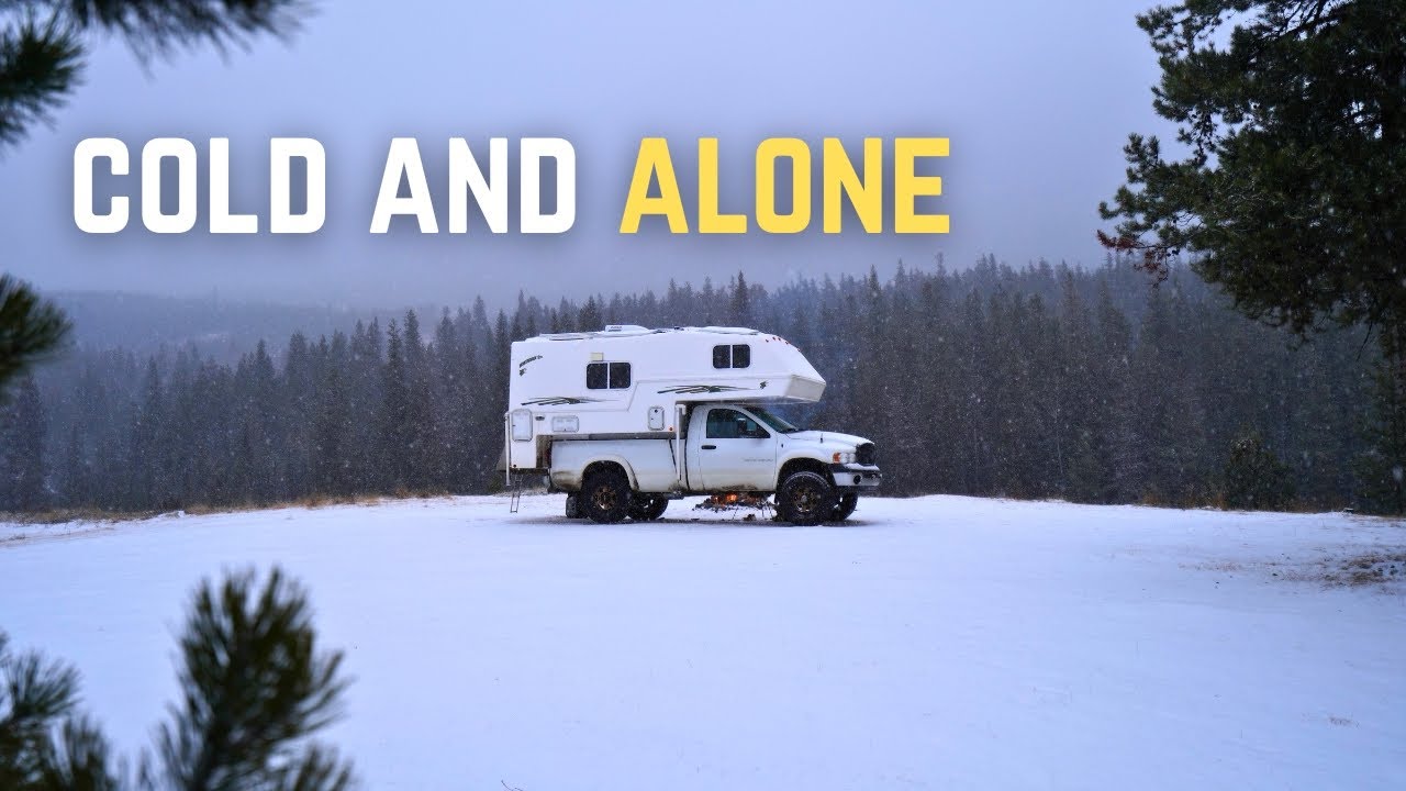 Winter In The Canadian Rockies Living In A Northern Lite Truck Camper