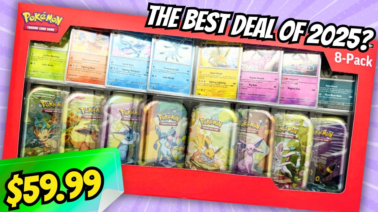 НОВЫЕ жестяные банки Prismatic Evolutions Costco уже здесь!