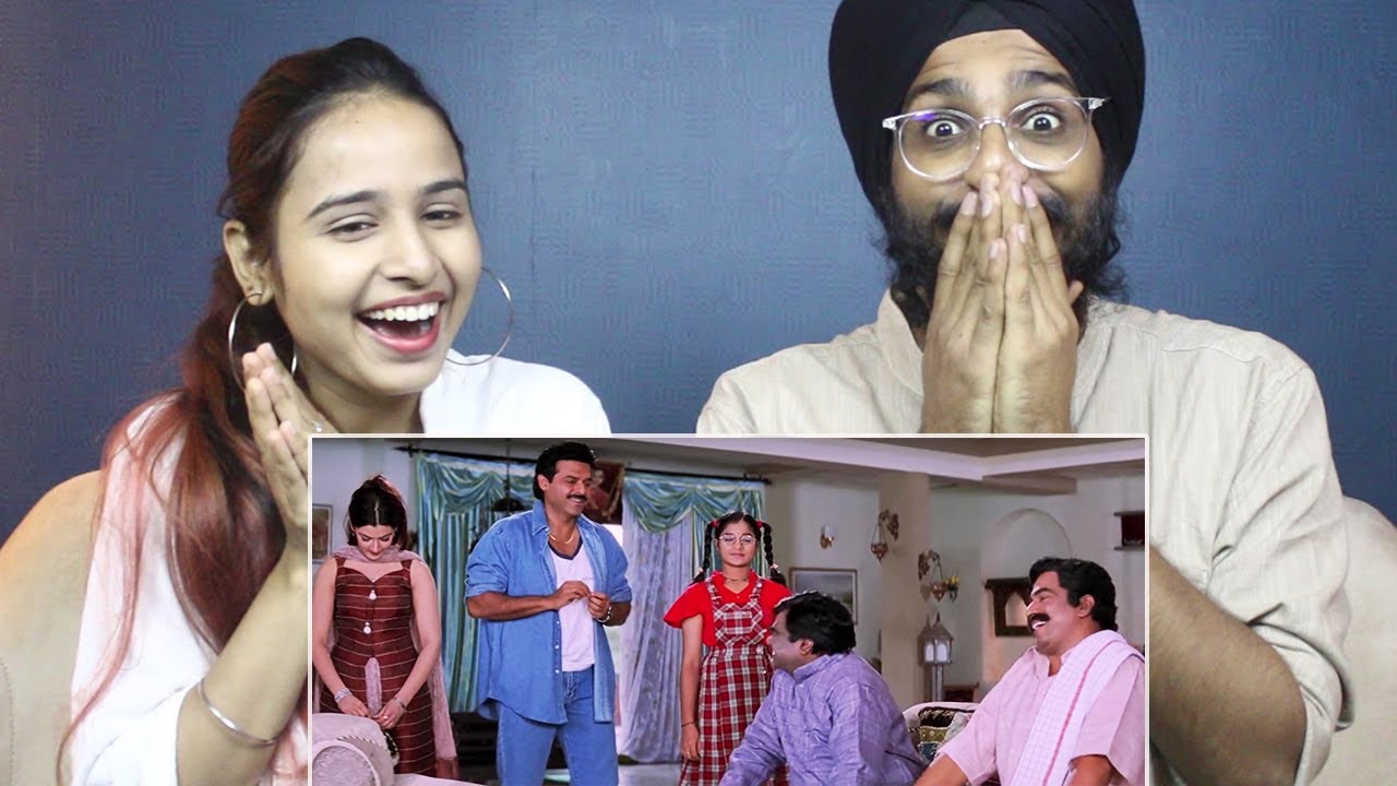 Nuvvu Naaku Nachav Cooking Comedy Scene Reaction | Venkatesh | Sunil