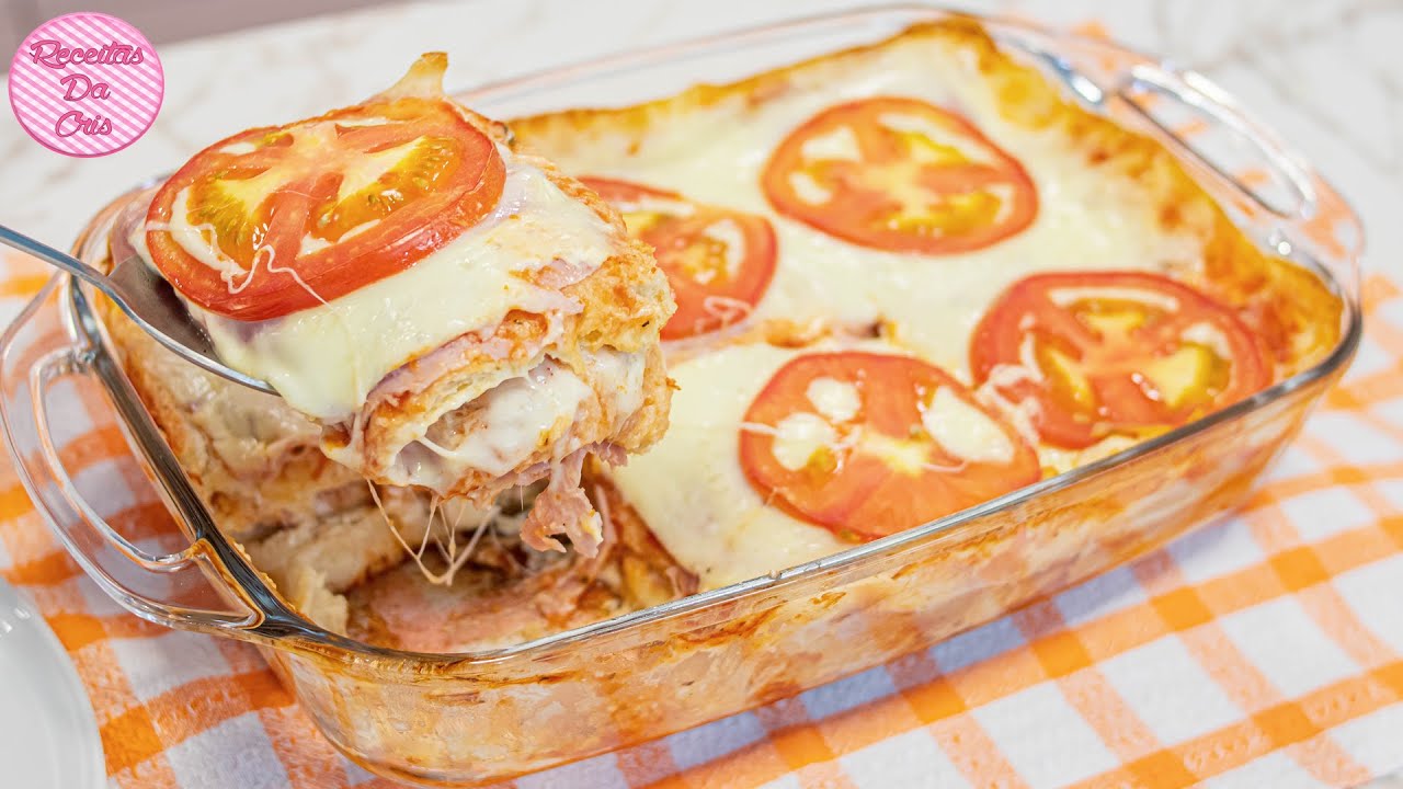 O LANCHÃO DE PREGUIÇOSO PERFEITO 😋🥪 PÃO FATIADO, PRESUNTO QUEIJO E TOMATE! RECEITAS DA CRIS