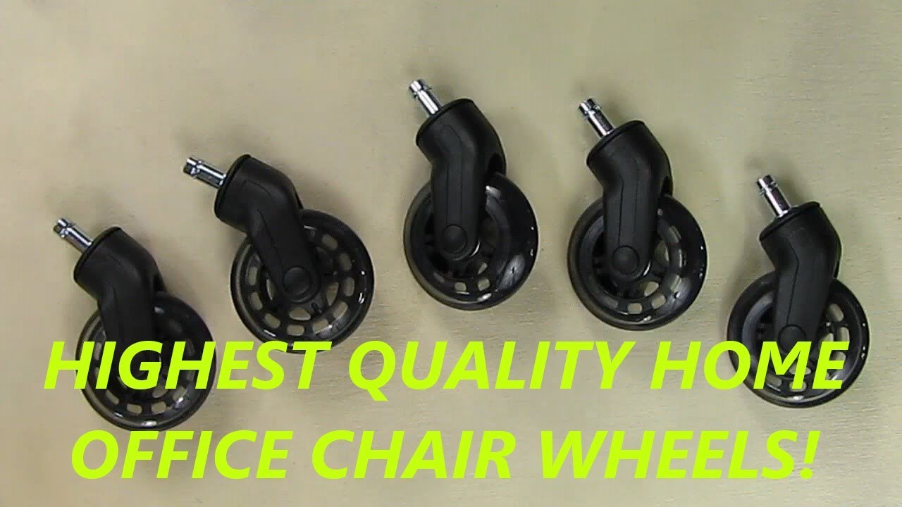 BEST Office Chair Wheels -  Uniq Rollerblade Caster Wheels: ULTIMATE OFFICE CHAIR UPGRADE  REVIEW