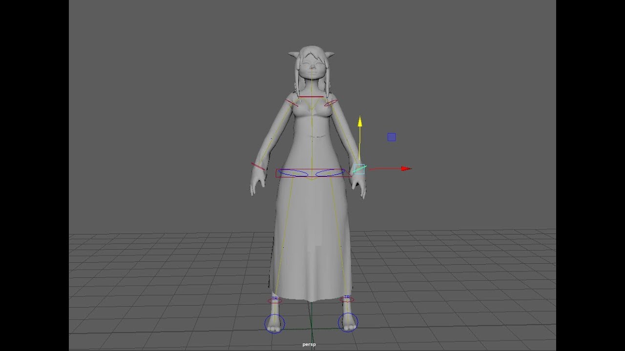 Maya 2019 Quick Rigging a character tutorial