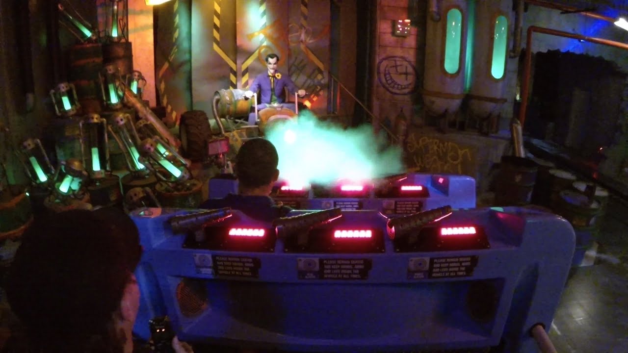 Justice League: Battle for Metropolis ride POV at Six Flags Over Texas