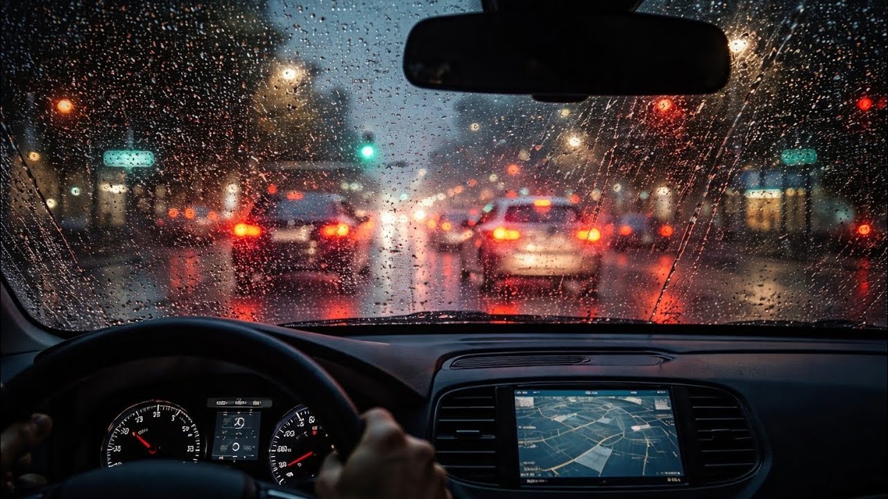 RAIN IN THE CAR! 4 Minutes