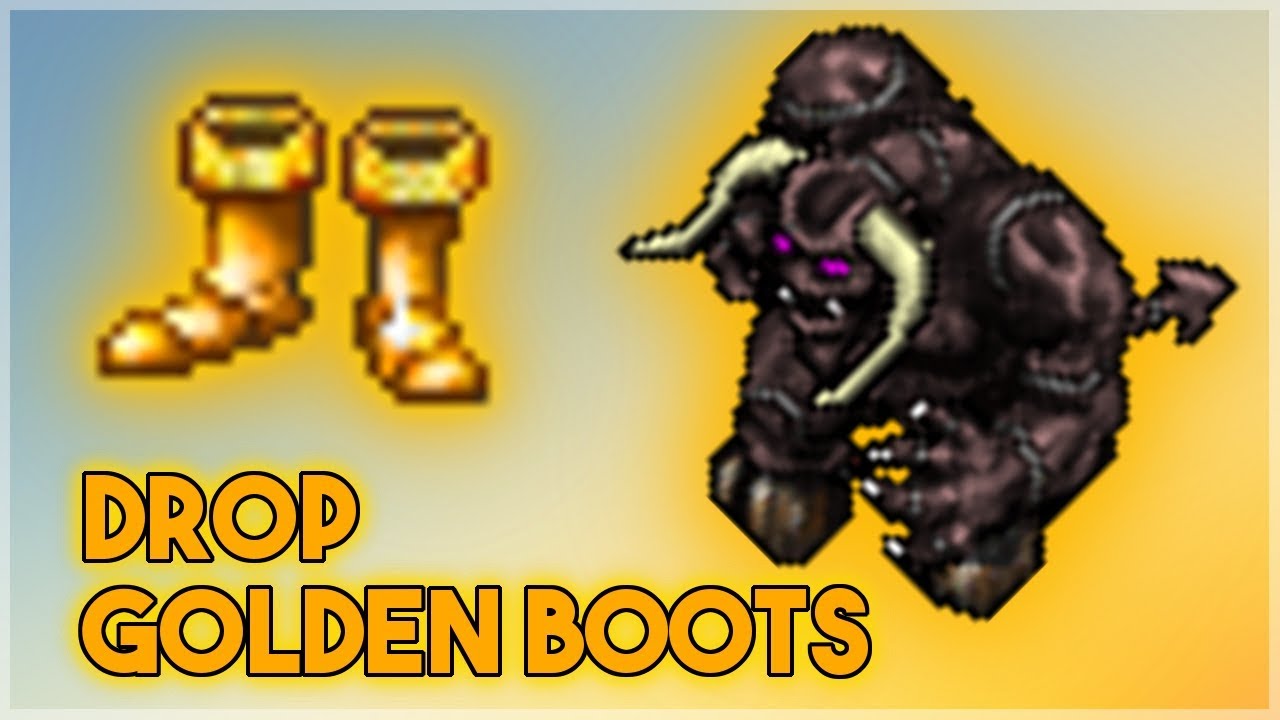 Tibia Zugurosh | DROP GOLDEN BOOTS!