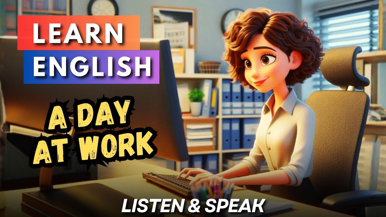 A Day at Work | Improve Your English | English Listening Skills - Speaking Skills.