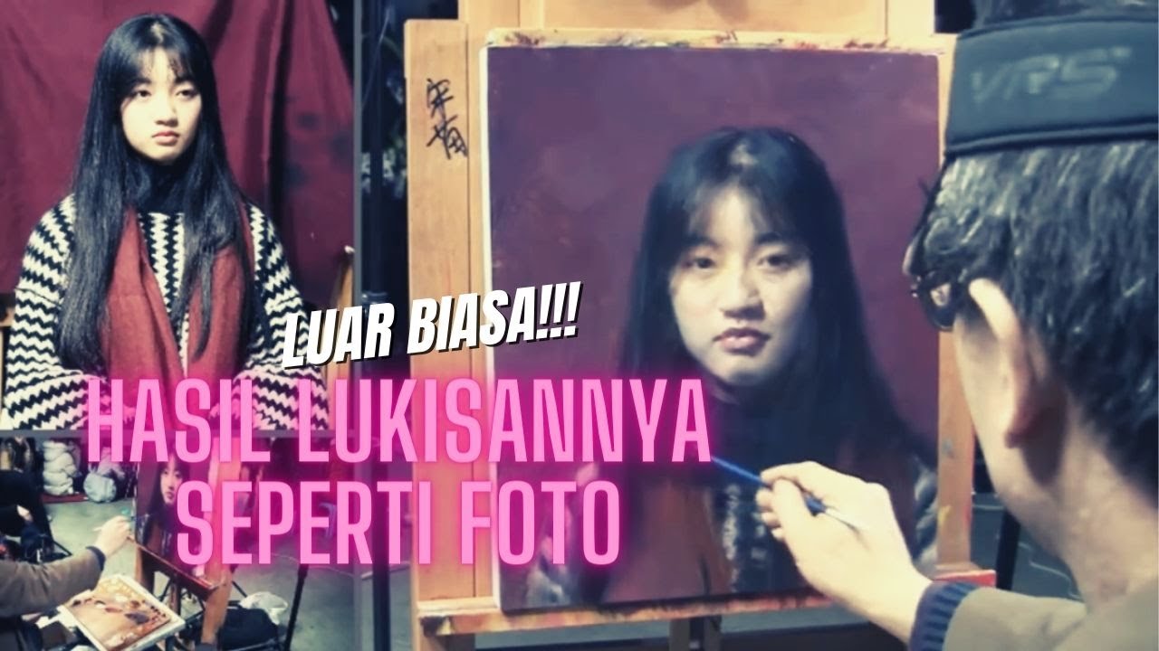 LUKISAN CANTIK DARI LENG JUN MASTER HYPERREALIST (BACKSOUND SEDIH NO COPYRIGHT)